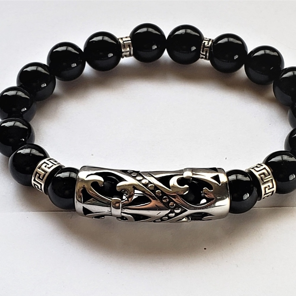 Mens bead bracelet
